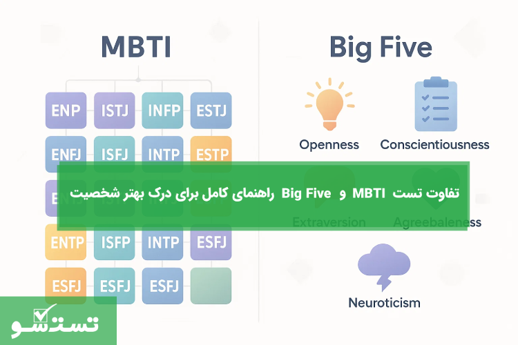 تفاوت تست MBTI و Big Five 