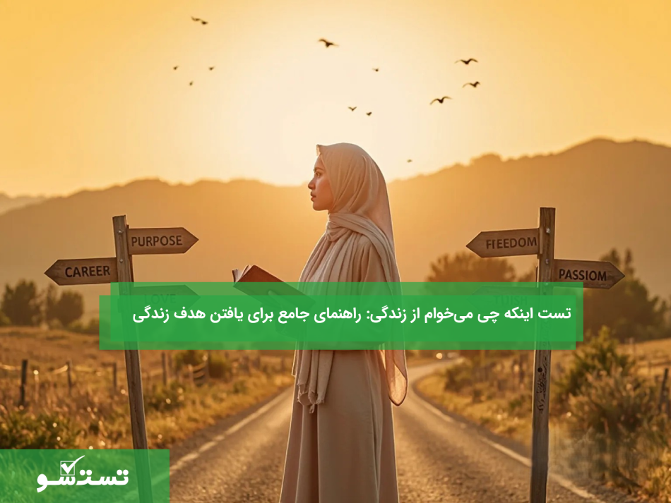   تست اینکه چی می‌خوام از زندگی: راهنمای جامع برای یافتن هدف زندگی